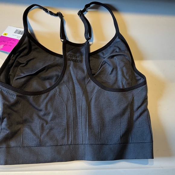 Steve Madden Racer Back Long Crop Top in Navy. Size M. - Picture 5 of 6